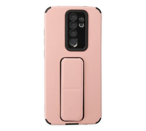 Xiaomi Redmi Note 8 Pro Kılıf Mega Standlı Silikon - Pudra