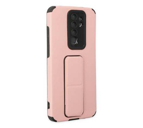 Xiaomi Redmi Note 8 Pro Kılıf Mega Standlı Silikon - Pudra