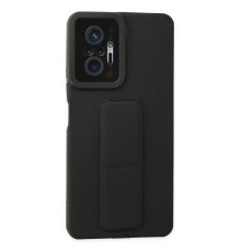 Xiaomi Redmi Note 10 Pro Kılıf Mega Standlı Silikon - Siyah