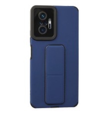 Xiaomi Redmi Note 10 Pro Kılıf Mega Standlı Silikon - Mavi