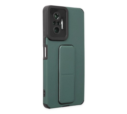 Xiaomi Redmi Note 10 Pro Kılıf Mega Standlı Silikon - Yeşil