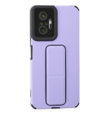 Xiaomi Redmi Note 10 Pro Kılıf Mega Standlı Silikon - Lila
