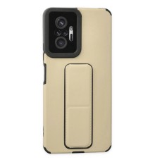 Xiaomi Redmi Note 10 Pro Kılıf Mega Standlı Silikon - Gold