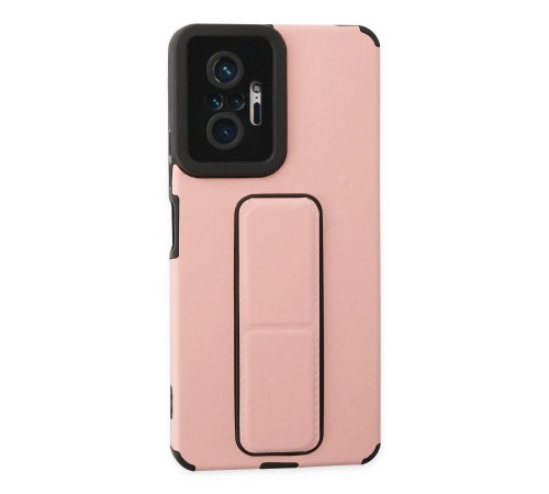 Xiaomi Redmi Note 10 Pro Kılıf Mega Standlı Silikon - Pudra