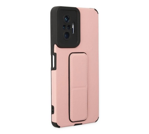 Xiaomi Redmi Note 10 Pro Kılıf Mega Standlı Silikon - Pudra