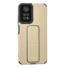 Xiaomi Redmi Note 11 Kılıf Mega Standlı Silikon - Gold