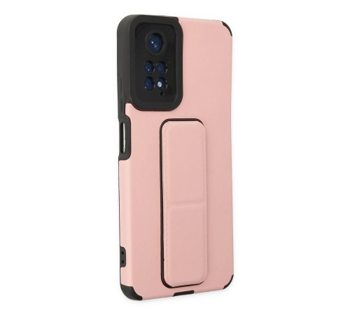Xiaomi Redmi Note 11 Kılıf Mega Standlı Silikon - Pudra