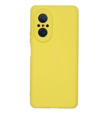 Huawei Nova 9 SE Kılıf Nano içi Kadife Silikon - Sarı