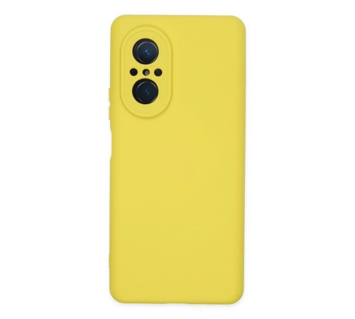 Huawei Nova 9 SE Kılıf Nano içi Kadife Silikon - Sarı Huawei Nova 9 SE Kılıf Nano içi Kadife Silikon - Sarı