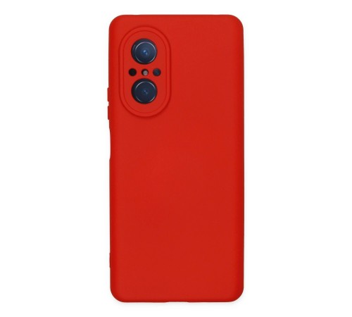 Huawei Nova 9 SE Kılıf Nano içi Kadife Silikon - Kırmızı Huawei Nova 9 SE Kılıf Nano içi Kadife Silikon - Kırmızı
