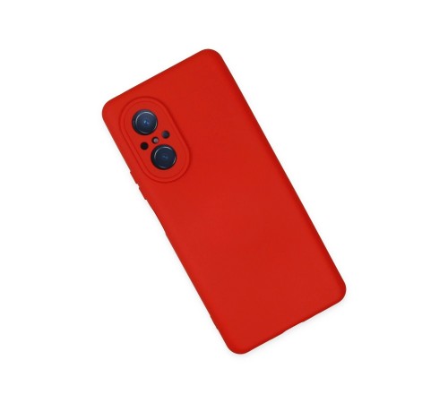 Huawei Nova 9 SE Kılıf Nano içi Kadife Silikon - Kırmızı Huawei Nova 9 SE Kılıf Nano içi Kadife Silikon - Kırmızı