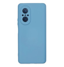 Huawei Nova 9 SE Kılıf Nano içi Kadife Silikon - Mavi