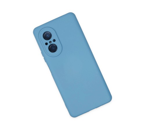 Huawei Nova 9 SE Kılıf Nano içi Kadife Silikon - Mavi Huawei Nova 9 SE Kılıf Nano içi Kadife Silikon - Mavi
