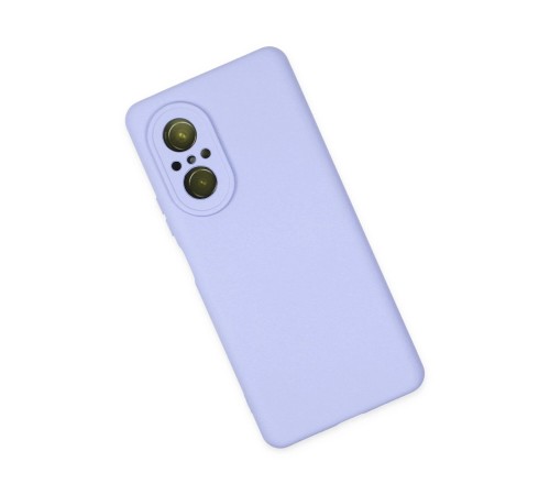 Huawei Nova 9 SE Kılıf Nano içi Kadife Silikon - Lila Huawei Nova 9 SE Kılıf Nano içi Kadife Silikon - Lila