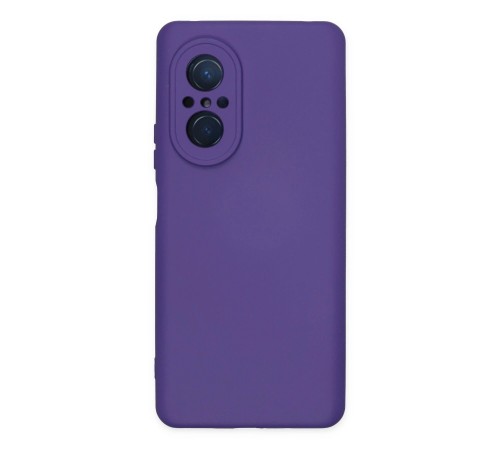 Huawei Nova 9 SE Kılıf Nano içi Kadife Silikon - Mor Huawei Nova 9 SE Kılıf Nano içi Kadife Silikon - Mor
