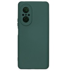 Huawei Nova 9 SE Kılıf Nano içi Kadife Silikon - Koyu Yeşil