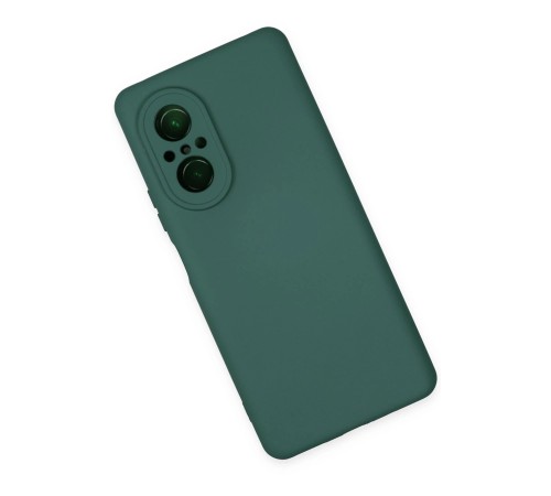 Huawei Nova 9 SE Kılıf Nano içi Kadife Silikon - Koyu Yeşil Huawei Nova 9 SE Kılıf Nano içi Kadife Silikon - Koyu Yeşil