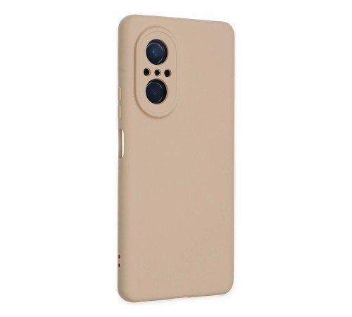 Huawei Nova 9 SE Kılıf Nano içi Kadife Silikon - Pudra Huawei Nova 9 SE Kılıf Nano içi Kadife Silikon - Pudra
