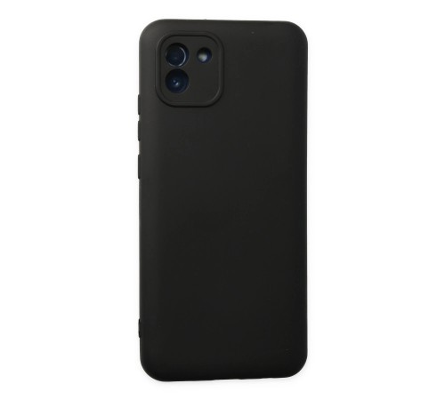Samsung Galaxy A03 Kılıf Nano içi Kadife Silikon - Siyah Samsung Galaxy A03 Kılıf Nano içi Kadife Silikon - Siyah