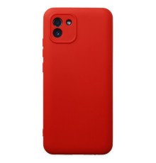 Samsung Galaxy A03 Kılıf Nano içi Kadife Silikon - Kırmızı