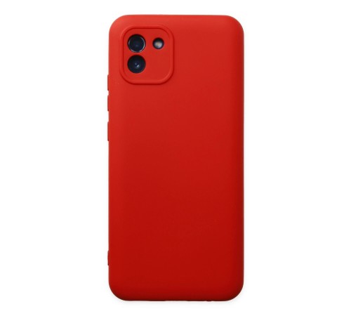 Samsung Galaxy A03 Kılıf Nano içi Kadife Silikon - Kırmızı Samsung Galaxy A03 Kılıf Nano içi Kadife Silikon - Kırmızı