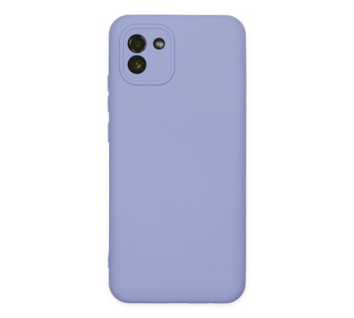 Samsung Galaxy A03 Kılıf Nano içi Kadife Silikon - Lila Samsung Galaxy A03 Kılıf Nano içi Kadife Silikon - Lila
