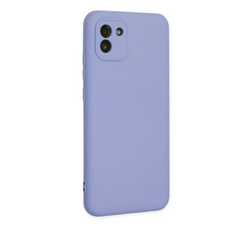 Samsung Galaxy A03 Kılıf Nano içi Kadife Silikon - Lila Samsung Galaxy A03 Kılıf Nano içi Kadife Silikon - Lila