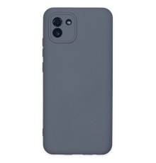 Samsung Galaxy A03 Kılıf Nano içi Kadife Silikon - Gri