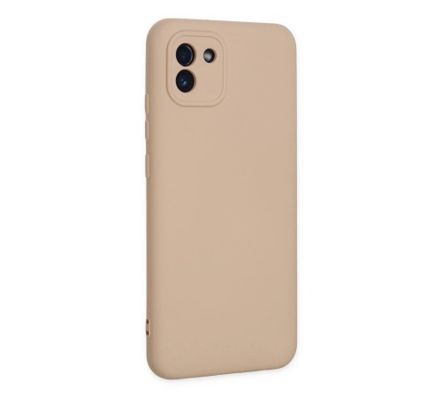 Samsung Galaxy A03 Kılıf Nano içi Kadife Silikon - Pudra Samsung Galaxy A03 Kılıf Nano içi Kadife Silikon - Pudra