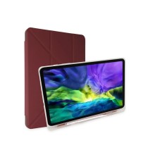 iPad 10.2 (8.nesil) Kılıf Kalemlikli Mars Tablet Kılıfı - Mor