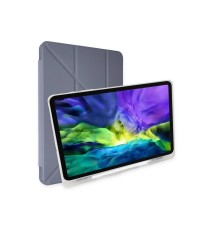 iPad Pro 12.9 (2021) Kılıf Kalemlikli Mars Tablet Kılıfı - Lila