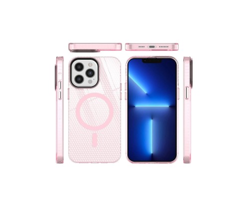 iPhone 12 Pro Max Kılıf Beta Magneticsafe Silikon - Pembe iPhone 12 Pro Max Kılıf Beta Magneticsafe Silikon - Pembe