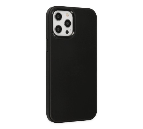 iPhone 12 Pro Max Kılıf Asya Deri Silikon - Siyah iPhone 12 Pro Max Kılıf Asya Deri Silikon - Siyah