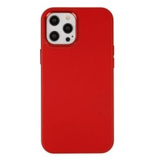 iPhone 12 Pro Max Kılıf Asya Deri Silikon - Kırmızı