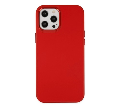 iPhone 12 Pro Max Kılıf Asya Deri Silikon - Kırmızı iPhone 12 Pro Max Kılıf Asya Deri Silikon - Kırmızı