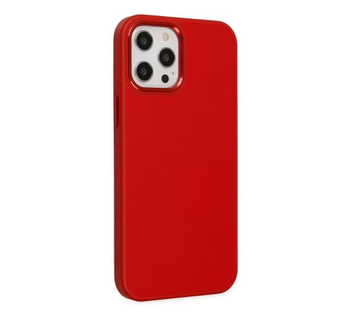 iPhone 12 Pro Max Kılıf Asya Deri Silikon - Kırmızı iPhone 12 Pro Max Kılıf Asya Deri Silikon - Kırmızı