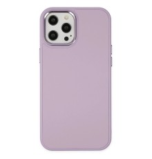 iPhone 12 Pro Max Kılıf Asya Deri Silikon - Lila