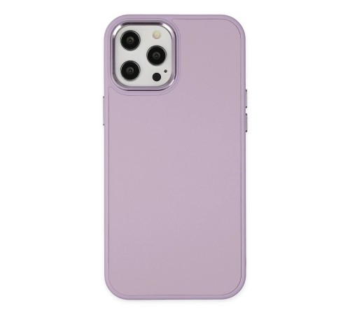 iPhone 12 Pro Max Kılıf Asya Deri Silikon - Lila iPhone 12 Pro Max Kılıf Asya Deri Silikon - Lila