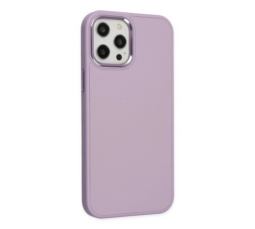iPhone 12 Pro Max Kılıf Asya Deri Silikon - Lila iPhone 12 Pro Max Kılıf Asya Deri Silikon - Lila
