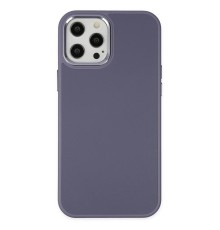 iPhone 12 Pro Max Kılıf Asya Deri Silikon - Mor