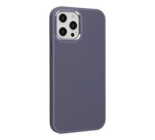 iPhone 12 Pro Max Kılıf Asya Deri Silikon - Mor iPhone 12 Pro Max Kılıf Asya Deri Silikon - Mor