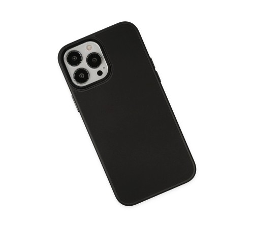 iPhone 13 Pro Kılıf Asya Deri Silikon - Siyah iPhone 13 Pro Kılıf Asya Deri Silikon - Siyah