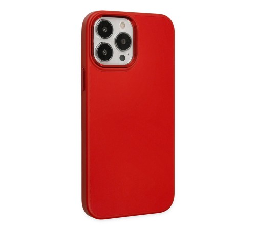 iPhone 13 Pro Kılıf Asya Deri Silikon - Kırmızı iPhone 13 Pro Kılıf Asya Deri Silikon - Kırmızı