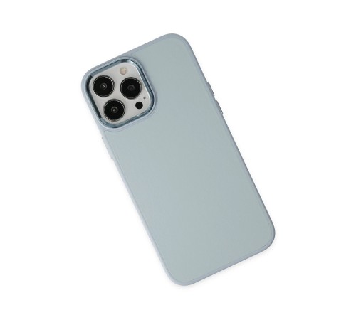 iPhone 13 Pro Kılıf Asya Deri Silikon - Sierra Blue iPhone 13 Pro Kılıf Asya Deri Silikon - Sierra Blue