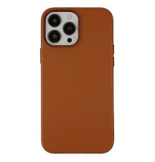 iPhone 13 Pro Kılıf Asya Deri Silikon - Kahverengi
