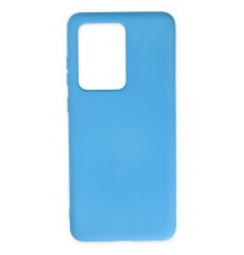Samsung Galaxy S20 Ultra Kılıf Nano içi Kadife Silikon - Mavi