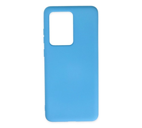 Samsung Galaxy S20 Ultra Kılıf Nano içi Kadife Silikon - Mavi Samsung Galaxy S20 Ultra Kılıf Nano içi Kadife Silikon - Mavi