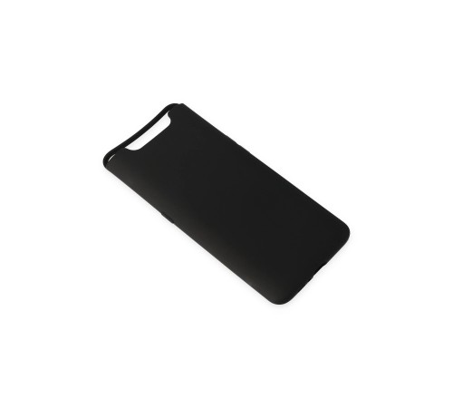 Samsung Galaxy A80 Kılıf Nano içi Kadife Silikon - Siyah Samsung Galaxy A80 Kılıf Nano içi Kadife Silikon - Siyah