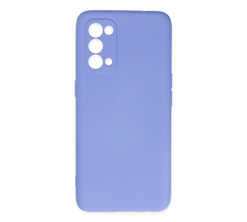 Oppo Reno 5 Kılıf Nano içi Kadife Silikon - Lila Oppo Reno 5 Kılıf Nano içi Kadife Silikon - Lila