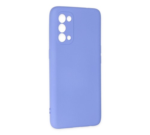 Oppo Reno 5 Kılıf Nano içi Kadife Silikon - Lila Oppo Reno 5 Kılıf Nano içi Kadife Silikon - Lila